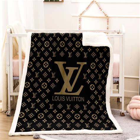 louis vuitton brown blanket|Louis Vuitton inspired blanket.